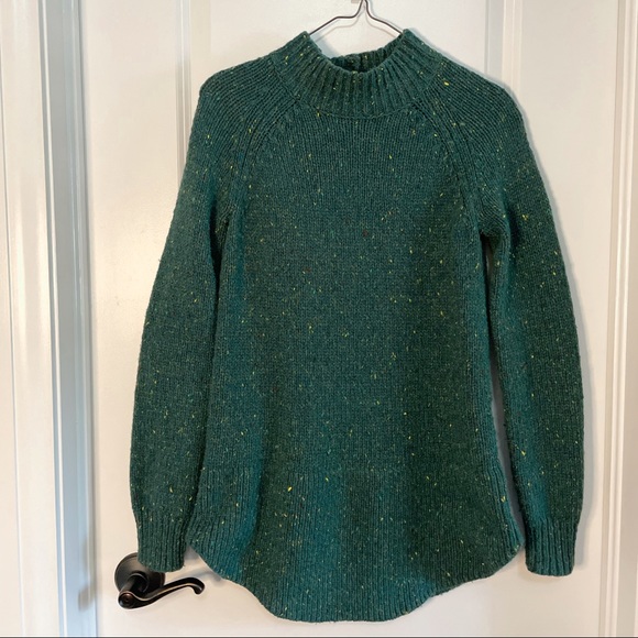 Cynthia Rowley Green Speckled Knit Sweater Tunic - Picture 5 of 7